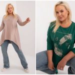 Modne bluzki damskie plus size z hurtowni odzieży